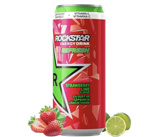 Rockstar Refresh Energy Drink - Strawberry Lime 12 Dosen 0,5l von Bier