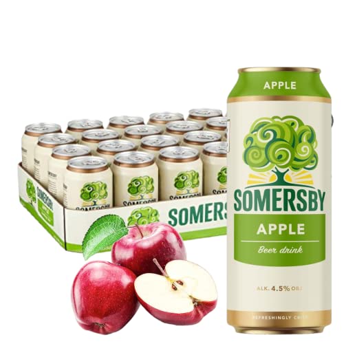 Somersby Apfel in der 500 ml Dose, eine wahre Erfrischung als 8,12 und 24 Dosen erhältlich (12) von Bier