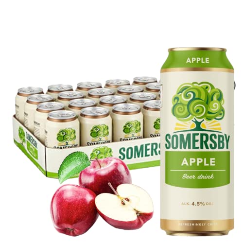 Somersby Apfel in der 500 ml Dose, eine wahre Erfrischung als 8,12 und 24 Dosen erhältlich (24) von Bier