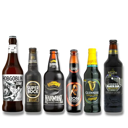 Teste die Welt der Stout Biere. Unser Abenteuerpaket beinhaltet je eine Flasche Fullers London Black CAB Stout,Hobgoblin Stout,Guinness Stout,Super Bock Stout, LION Stout,Narwhal Imperial Stout Teste die Welt der Stout Biere. Unser Abenteuerpaket beinhaltet je eine Flasche Fullers London Black CAB Stout,Hobgoblin Stout,Guinness Stout,Super Bock Stout, LION Stout,Narwhal Imperial Stout von Bier