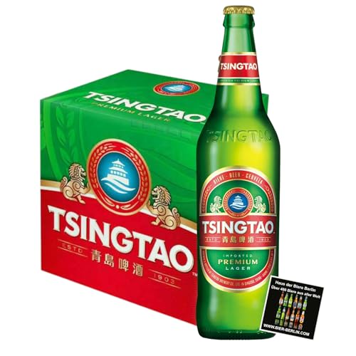 Tsingtao Bier – 12 x 640 ml Flasche | Chinesisches Lagerbier | Erfrischend & Leicht | Perfekt für Asiatische Küche | inkl. Haus der Biere Berlin Bierdeckel Tsingtao Bier – 12 x 640 ml Flasche | Chinesisches Lagerbier | Erfrischend & Leicht | Perfekt für Asiatische Küche | inkl. Haus der Biere Berlin Bierdeckel von Bier