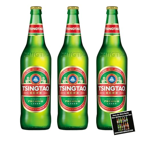 Tsingtao Bier – 3 x 640 ml Flasche | Chinesisches Lagerbier | Erfrischend & Leicht | Perfekt für Asiatische Küche | inkl. Haus der Biere Berlin Bierdeckel Tsingtao Bier – 3 x 640 ml Flasche | Chinesisches Lagerbier | Erfrischend & Leicht | Perfekt für Asiatische Küche | inkl. Haus der Biere Berlin Bierdeckel von Bier