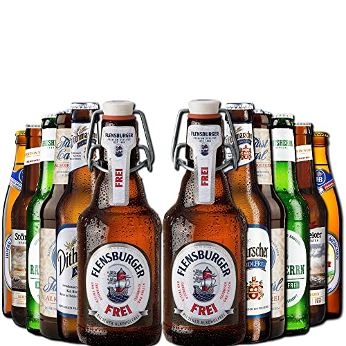 Alkoholfreies Bierpaket von BierSelect - 12 x alkoholfreies Bier in einem Geschenk Bier Paket - Super Geschenkidee für den Mann, Vater oder Kollegen von BierSelect