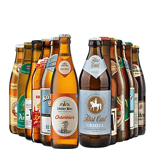 Bierpaket Süd von BierSelect - Bierspezialitäten aus Süddeutschland, super Geschenk zum Geburtstag, Weihnachten, Ostern, Geburtstag oder Vatertag für den Mann, Freund, Vater, Opa oder Kollegen von BierSelect