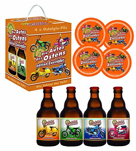Bierwürfel Die Zweiräder des Ostens 4X0,33l mit 4 Sammler Bierdeckel Bierwürfel Die Zweiräder des Ostens 4X0,33l mit 4 Sammler Bierdeckel von Bierundmehr