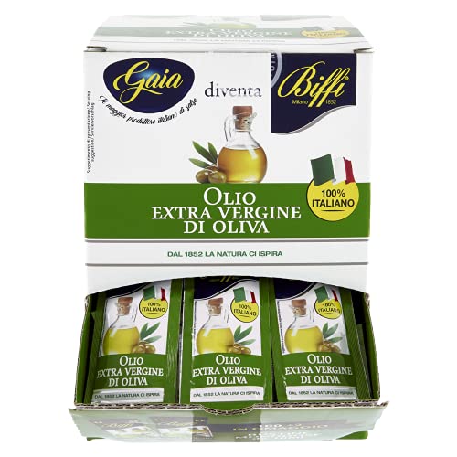 OLIO EXTRAVERGINE DI OLIVA MONODOSE CONFEZIONE DA 102 BUSTINE DA ML.10 (PACKUNG MIT 102 ML-BEUTELN) von Biffi Milano 1852