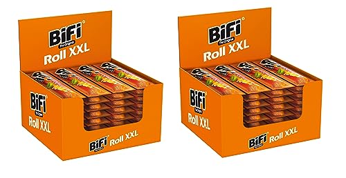 BiFi Roll XXL – 48er Pack (48 x 70 g) – Snack im Teigmantel – Herzhafter, großer Salami Fleischsnack – Snack im Teigmantel von Bifi