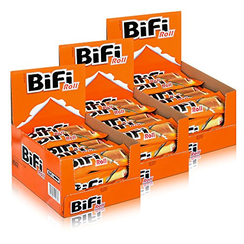 3x BiFi Roll Mini-Salami 24 stk. je 45 g Weizengebäck Snack von Bifi