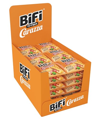 BiFi Carazza Original – 24er Pack (24 x 3 x 40 g)– Herzhafter Pizzasnack zum Mitnehmen von Bifi