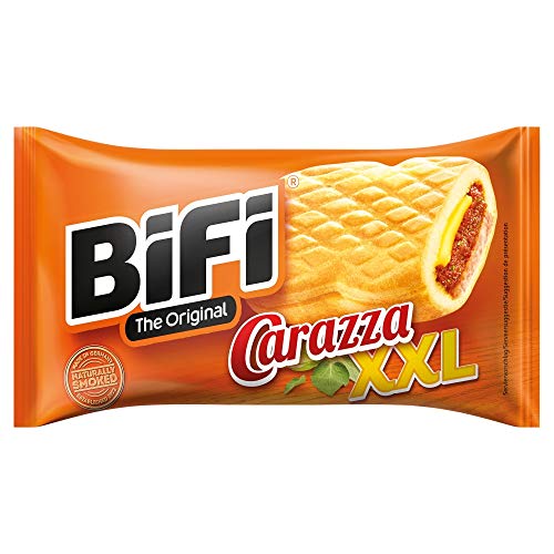 BiFi Carazza Original XXL – Herzhafter Pizzasnack zum Mitnehmen – 1 x 75 g BiFi Carazza Original XXL – Herzhafter Pizzasnack zum Mitnehmen – 1 x 75 g von Bifi