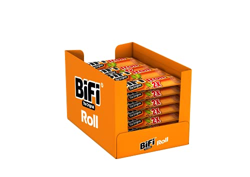BiFi Roll – 12er Pack (12 x 2 x 40 g) – Snack im Teigmantel – Herzhafter, original Salami Fleischsnack von Bifi