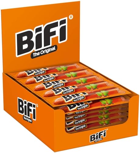 BiFi Original – Herzhafter Salami Wurstsnack – Geräucherter Fleischsnack als Snack to go – 40er BIG-Box (40 x 22,5 g) von Bifi
