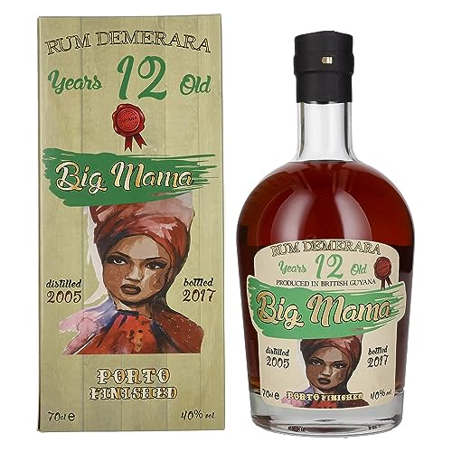 Big Mama 12 Years Old Rum Demerara Porto Finished 40% Vol. 0,7l in Geschenkbox von Big Mama