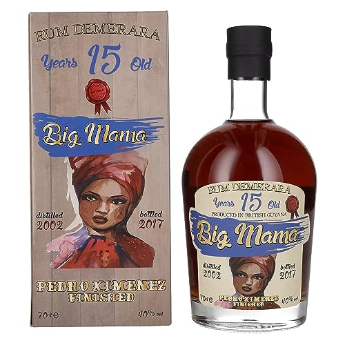 Big Mama 15 Years Old Rum Demerara Pedro Ximenez Finished 40% Vol. 0,7l in Geschenkbox von Big Mama