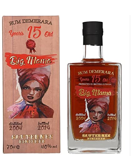 Big Mama 15 Years Old Rum Demerara Sauternes Finished 40% Vol. 0,7l in Geschenkbox von Big Mama