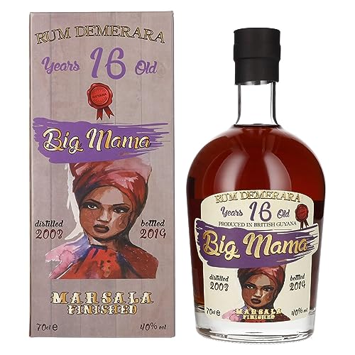 Big Mama 16 Years Old Rum Demerara Marsala Finished 40% Vol. 0,7l in Geschenkbox von Big Mama