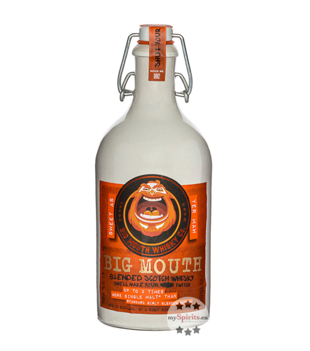 Big Mouth Blended Scotch Whisky (41,2 % Vol., 0,5 Liter) von Big Mouth Whisky
