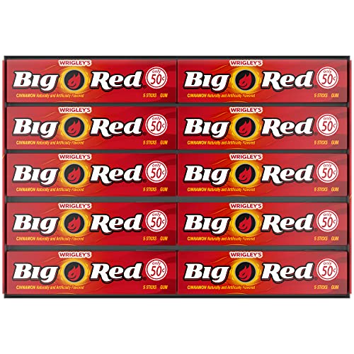 Wrigley's Big Red Kaugummi, 40x5 Streifen (200 Stück = 500g) von Big Red