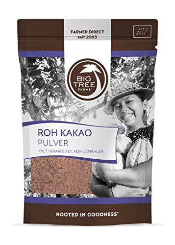 Big Tree Farms - Roh Kakao Pulver - 110 g von Big Tree Farms