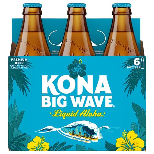 6 Flaschen Kona Big Wave a 0,355l aus Hawaii Ale 4,4% Vol. inkl. 1,50 EUR Pfand von Kona Brewing