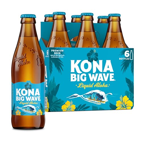 6 Flaschen Kona Big Wave a 0,355l aus Hawaii Ale 4,4% Vol. inkl. 1,50 EUR Pfand von Kona Brewing