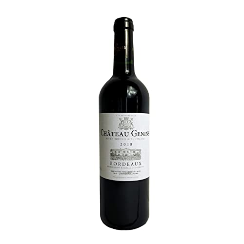 Chateau Genins Rotwein trocken - 1 x - Jahrgang 2018 0,75 l 13,5% Alkohol 6,00 EUR/l französischer Rotwein Bordeaux von Bilderrahmen Neumann