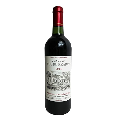 Chateau Roc du Pradat Rotwein - 1 x, trocken, Französicher Rotwein aus Bordeaux Jahrgang 2014 11,5% Alkohol 8,66 EUR/l von Bilderrahmen Neumann