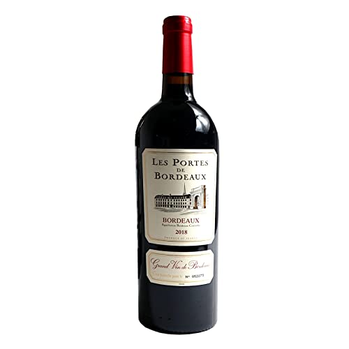 Les Portes de Bordeaux Rotwein 1 x, Jahrgang 2018 ACQ 13,0% Alkohol 0,75l Flasche 7,98 €/l von Bilderrahmen Neumann