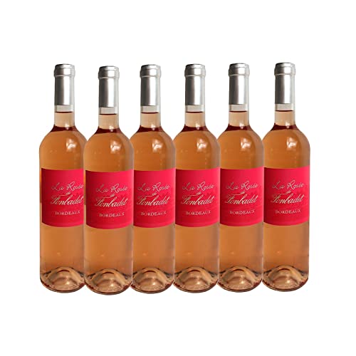 Rosewein La Rosée Fonbadet - 6 x. 0,75l Jahrgang 2017 12,0% Alkohol rosé Bordeaux 7,97 €/l von Bilderrahmen Neumann