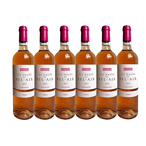 Rosewein Les Hautes de Bel-Air - 6 x - 0,75l Jahrgang 2017 12% Alkohol rosé Bordeaux 7,66 €/l von Bilderrahmen Neumann