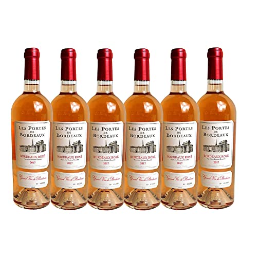 Rosewein Les Portes de Bordeaux - 6 x, Jahrgang 2017, Alkohol 12% Grand Vine de Bordeaux 7,66 EUR/l von Bilderrahmen Neumann