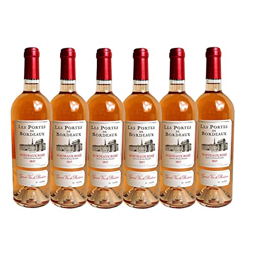 Rosewein Les Portes de Bordeaux - 6 x, Jahrgang 2017, Alkohol 12% Grand Vine de Bordeaux 7,66 EUR/l von Bilderrahmen Neumann