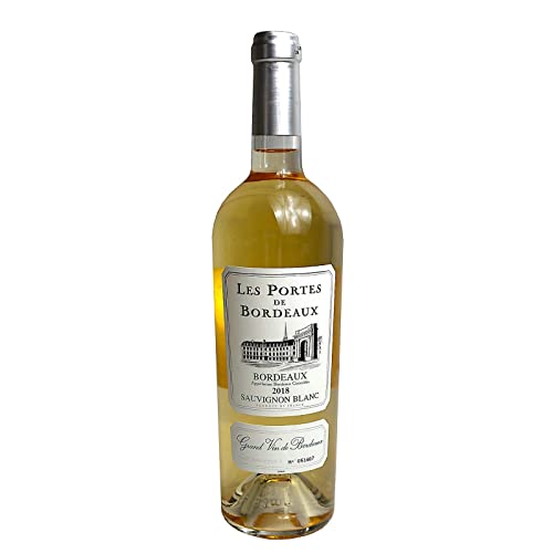 Sauvignon Weisswein Les Portes de Bordeaux - 1 x, Jahrgang 2018 0.75l, 12% Alkohol 7,98 EUR/l von Bilderrahmen Neumann