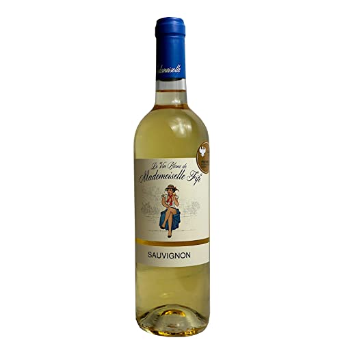 Sauvignon Weisswein Mademoiselle Fifi - 1 x, Jahrgang 2017 0.75l, 11,5% Alkohol, Prämiert 2018 mit Gold in Frankfurt 6,60 EUR/ von Bilderrahmen Neumann