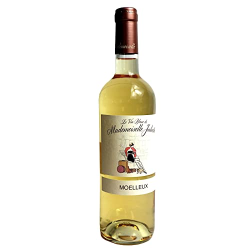 Weißwein Mademoiselle Juliette - 1 x. Jahrgang 2018 12% Alkohol 750 ml 6,53 €/l von Bilderrahmen Neumann