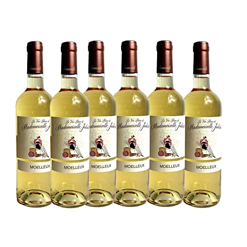 Weißwein Mademoiselle Juliette - 6 x. Jahrgang 2018 12% Alkohol 750 ml 6,53 €/l von Bilderrahmen Neumann