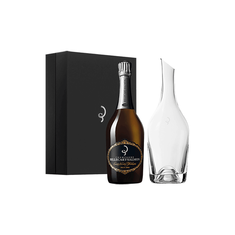 Billecart-Salmon : Coffret Carafe Cuvée Nicolas François Billecart 2002 von Billecart-Salmon