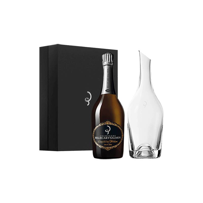 Billecart-Salmon : Coffret Carafe Cuvée Nicolas François Billecart 2002 von Billecart-Salmon