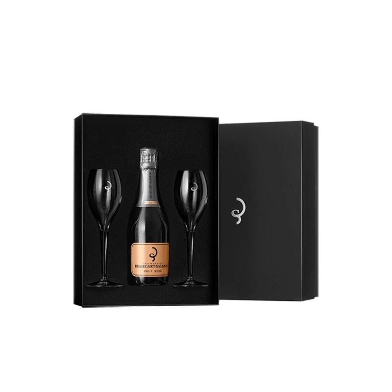 Billecart-Salmon : Coffret Dégustation Brut Rosé Demi-Bouteille & Flûtes von Billecart-Salmon