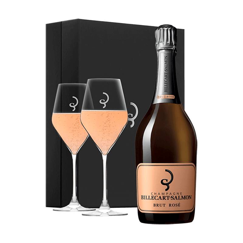 Billecart-Salmon : Coffret Dégustation Brut Rosé & Flûtes von Billecart-Salmon