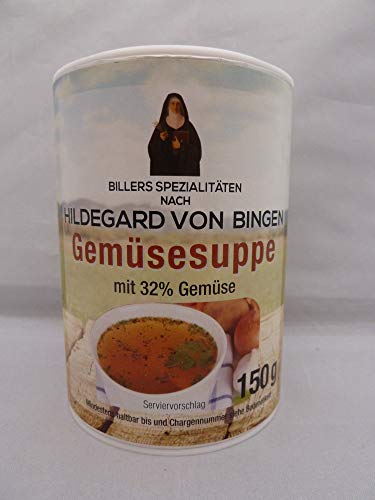 Biller Gemüsesuppe nach Hildegard von Bingen 150g Dose vegan vegetarisch Gemüsebrühe Gemüsesuppe mit 32% Gemüse, Würzmittel von Biller