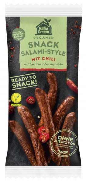 Billie Green veganer Snack Salami-Style mit Chili von Billie Green