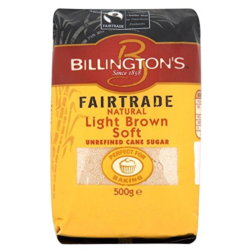 Billington Fairtrade Natürlichen Hellbraunen Weichen Rohrohrzucker (500G) von Billington's