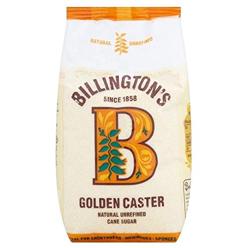 Billington Golden Caster Natürliche Rohrohrzucker 1 kg von Billington's