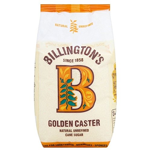 Billington Natural Goldene Caster Rohrohrzucker (1 kg) - Packung mit 2 von Billington's