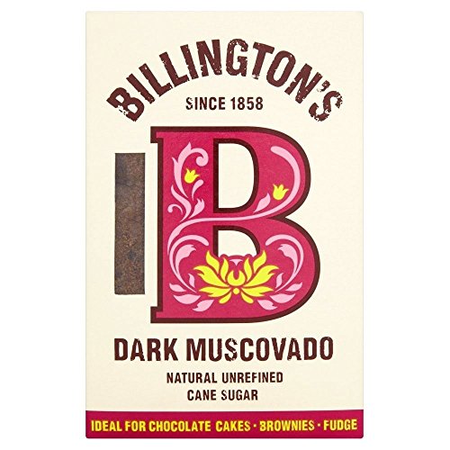 Billington Natural Unraffinierte Dunkel Muscovado Rohrzucker (500g) - Packung mit 6 von Billington's