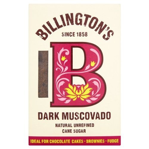 Billington's Natural Unrefined Dark Muscovado Cane Sugar (500g) by Billington's von Billington's