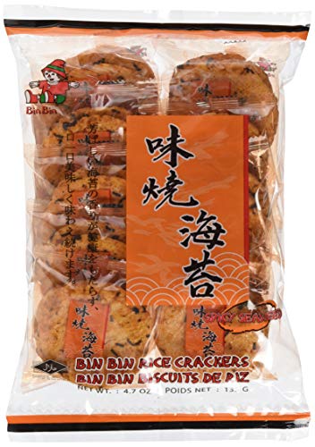 Bin Bin Reiscracker (Yaki) Nori 135g, 10er Pack (10 x 135 g) von Bin Bin