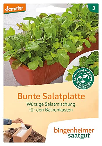 Bingenheimer Saatgut AG Bunte Salatplatte Saatplatte (6 x 1 Stk) von Bingenheimer Saatgut AG