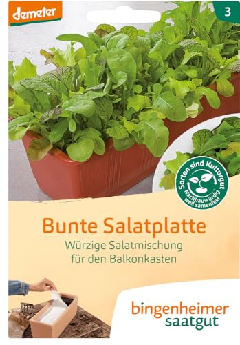 Bingenheimer Saatgut AG Bunte Salatplatte Saatplatte (6 x 1 Stk) von Bingenheimer Saatgut AG